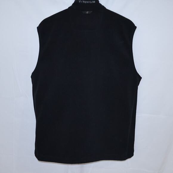 Colombia Black Vest Size Large Men's Three Front Pockets Zip Front - Picture 8 of 16